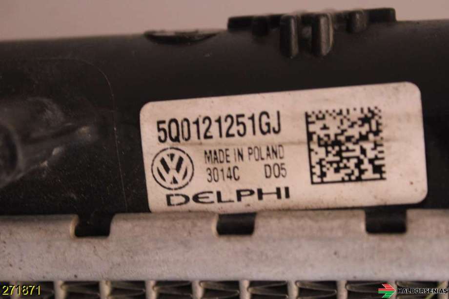 Radiator (automat gir) til Audi A3 2012-2016 (Type III, Fase 1)  (AUDI|5Q0 121 251 ES||5Q0 121251GJ)