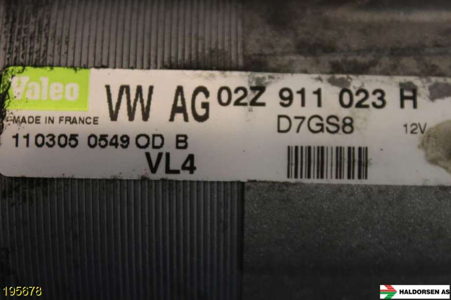 Starter diesel til VW Transporter / Caravelle 2003-2009 (Fase 1) (T5) (T5) (VOLKSWAGEN|02Z 911 023 H|)