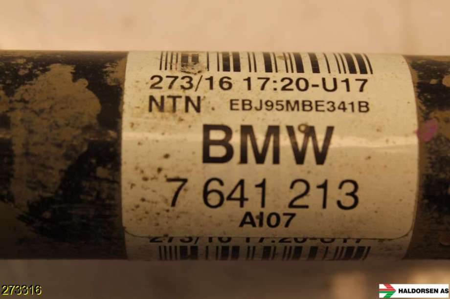 Drivaksel venstre bak, elbil til BMW i3 2013-2022  (BMW|33 20 7 641 213|)