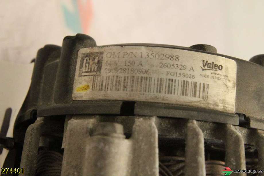 Dynamo til Chevrolet Camaro 1967-->>  (CHEVROLET|13597236|)