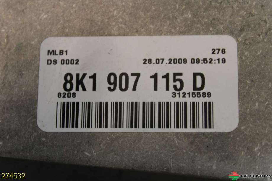 Styreenhet motor til Audi A4 2007-2014 (Type IV) (B8) (B8) (AUDI|F 8K1 907 115 M|)