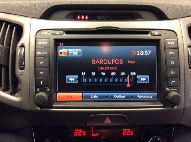 Bilstereo navigasjon til Kia Sportage 2010-2016 (Type III)  (KIA|96560 3U700|)
