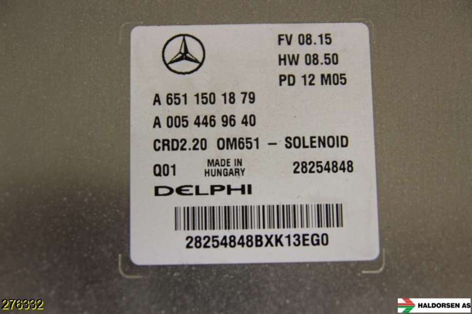 Styreenhet motor til Mercedes Vito/Viano 2010-2014 (Fase 2) (W639) (W639) (MERCEDES|A 651 150 18 79|)