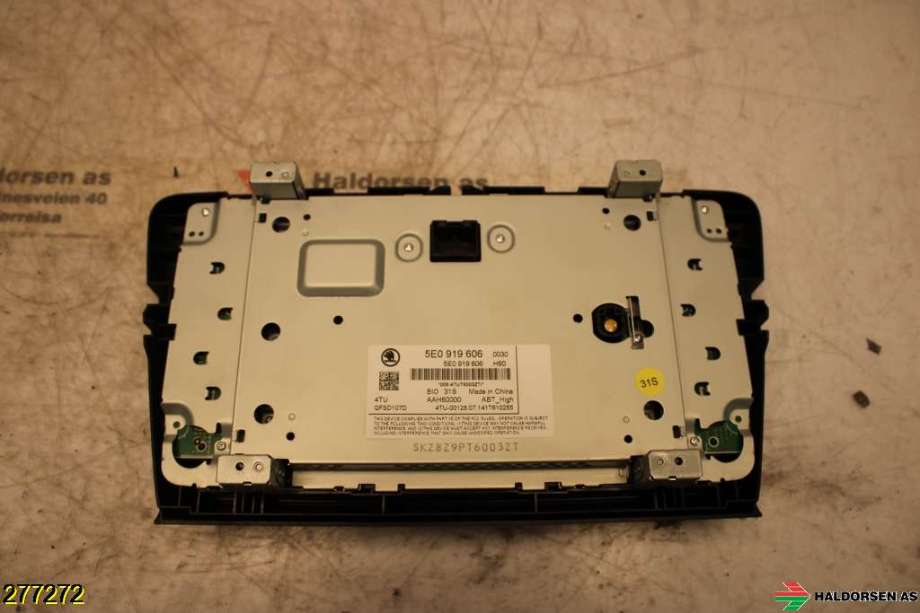 Instrument kjørecomputer til Škoda Octavia 2013-2016 (Type III, Fase 1) (SKODA|5E0 919 606|)