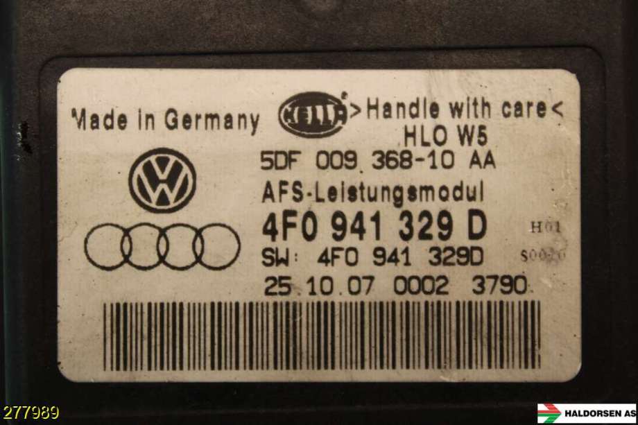 Styreenhet xenon/ballast til Audi A8 2003-2010 (Type II)  (AUDI|4F0 941 329 D|)