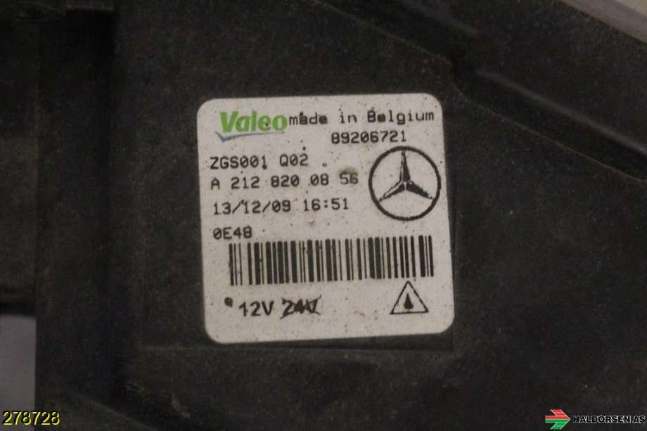 Tåkelykt høyre foran til Mercedes E-Klasse, Coupe/Cab 2009-2013 (Fase 1) (C207) (C207) (MERCEDES|A 212 820 07 56|)