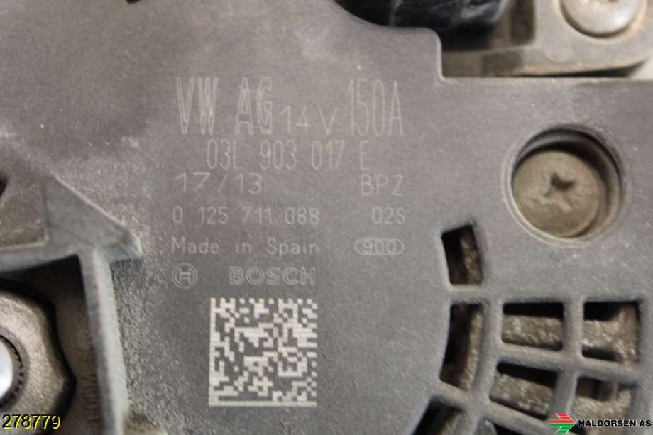 Dynamo til Audi A4, Allroad 2009-2016 (Type I) (B8) (B8) (AUDI|03L 903 017 E|)