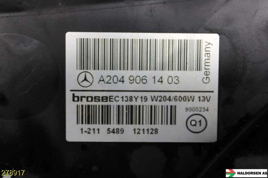 Kjølevifte til Mercedes B-Klasse 2011-2018 (W246) (W246) (MERCEDES|A 246 500 00 64|)