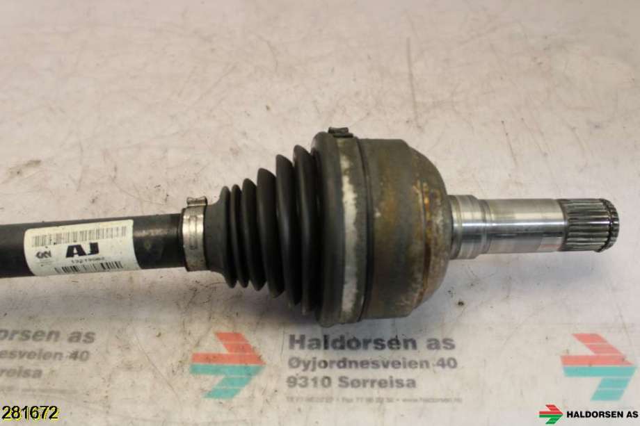 Drivaksel venstre foran til Opel Insignia A 2009-2014  (OPEL|13219092|93169644|)