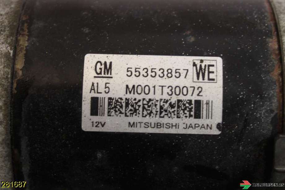 Starter diesel til Opel Insignia A 2009-2014  (OPEL|55353857|95520321|)