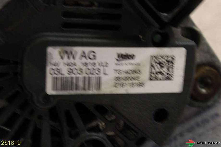 Dynamo til VW Caddy, 2015-2020 (Type III, Fase 3)  (VOLKSWAGEN|03L 903 023 L)