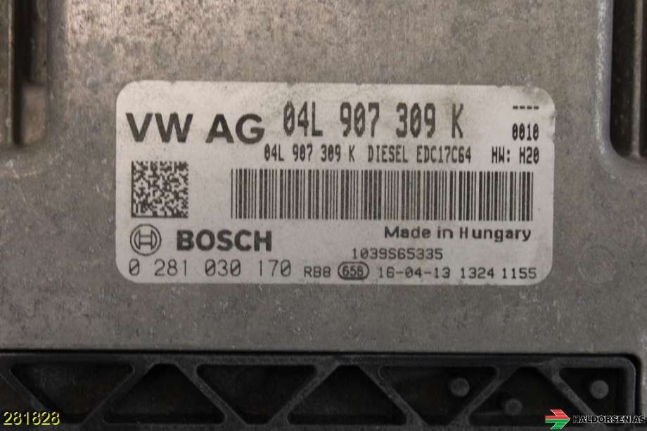 Styreenhet motor til VW Caddy, 2015-2020 (Type III, Fase 3)  (VOLKSWAGEN|04L 906 016 GJ)