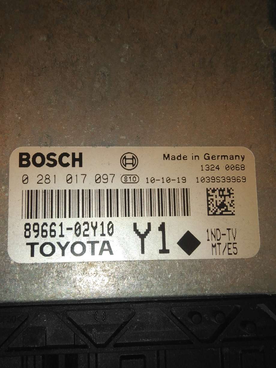 Styreenhet motor til Toyota Auris 2010-2012 (Type I, Fase 2)  (TOYOTA|896600ZE10|)