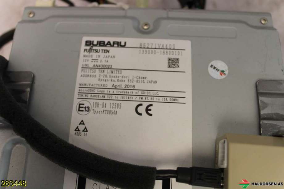 Bilstereo navigasjon til Subaru Levorg 2015-2019  (SUBARU|86271VA400|)