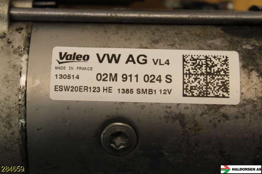 Starter diesel til VW Golf VII 2012-2017 (Fase 1)  (VOLKSWAGEN|02M 911 024 B|)