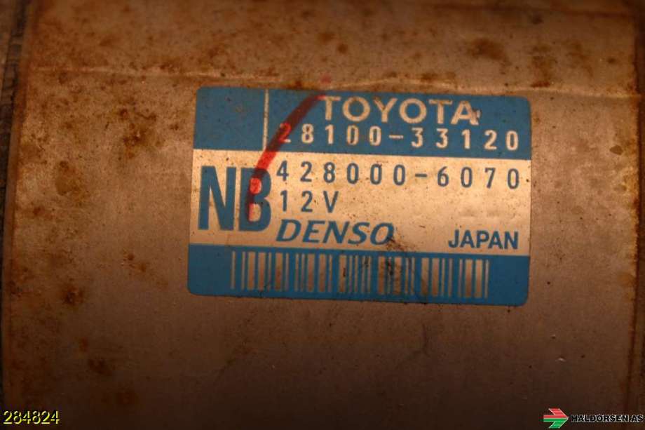 Starter diesel til Toyota Urban Cruiser 2009-2014  (TOYOTA|2810033120|)