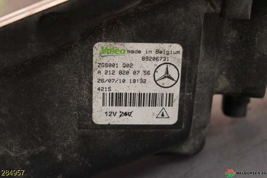 Tåkelykt venstre foran til Mercedes E-Klasse 2009-2013 (Fase 1) (W212) (W212) (MERCEDES|A 212 820 07 56|)