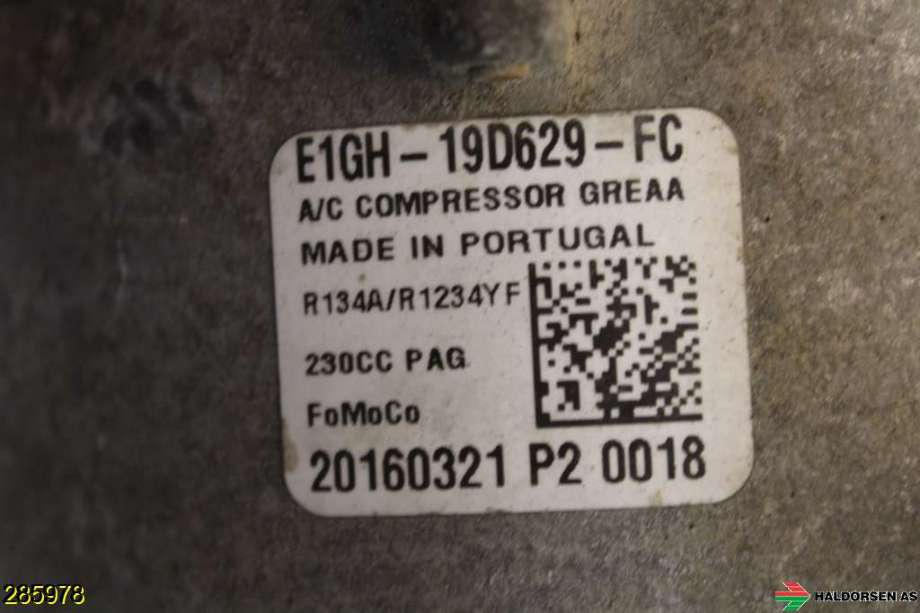 Aircondition kompressor til Ford S-Max 2015-->> (Type II)  (FORD|2502791|)