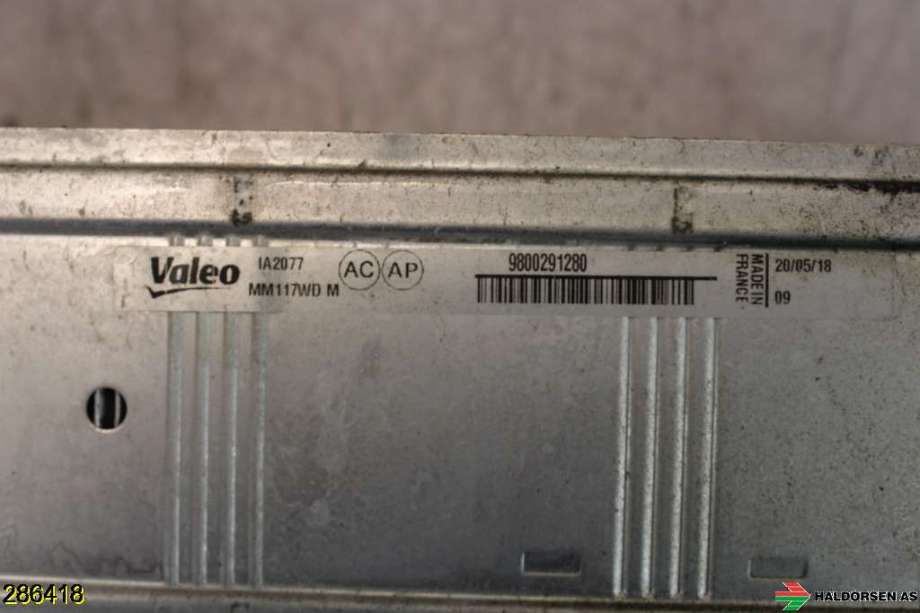Intercooler til Peugeot Partner 2015-2019 (Type II, Fase 2)  (PEUGEOT|98 002 912 80|)