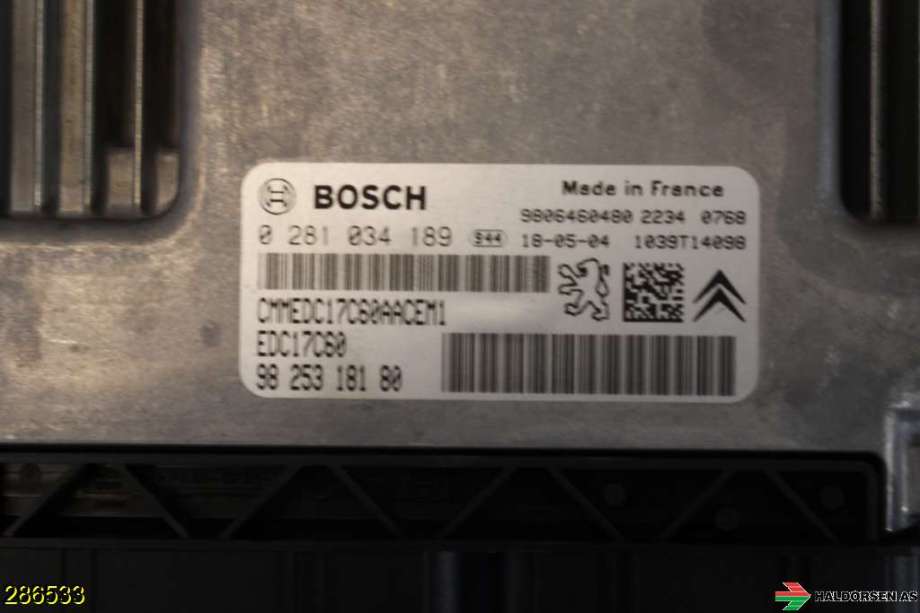 Styreenhet motor til Peugeot Partner 2015-2019 (Type II, Fase 2)  (PEUGEOT||98 253 181 80)