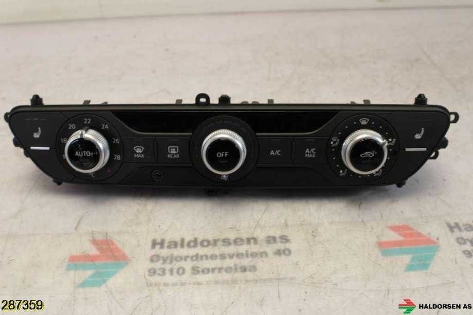 Varmeapparat betjening til Audi A4, Allroad 2016-->> (Type II) (B9) (B9) (AUDI|8W0 820 043 Q|)