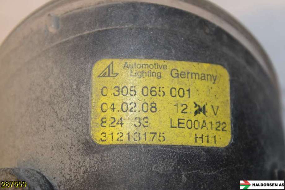 Tåkelykt høyre foran til Volvo C70 2006-2010 (Type II, Fase 1)  (VOLVO|31213175|)