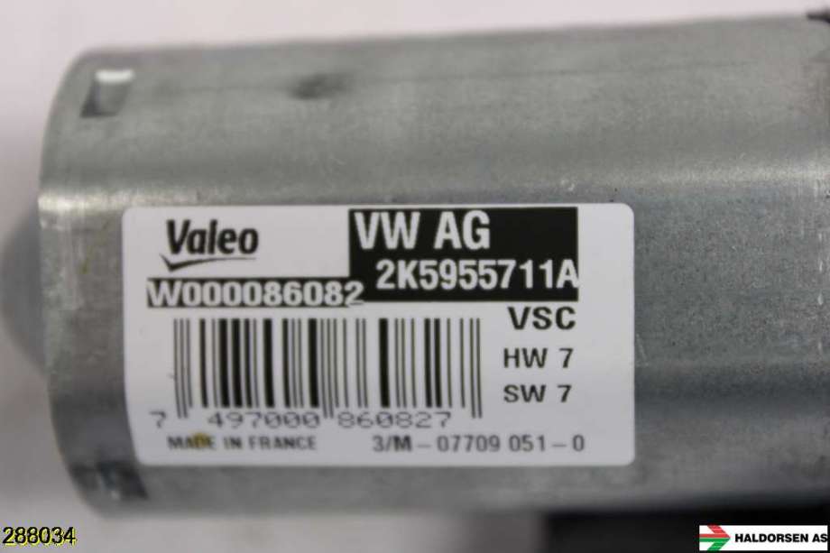 Viskermotor bakrute til VW Caddy 2015-2020 (Type III, Fase 3)  (VOLKSWAGEN|2K5 955 711 A|)