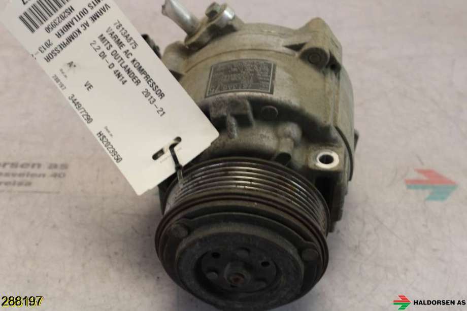 Aircondition kompressor til Mitsubishi Outlander 2015-->> (Type III, Fase 2)  (MITSUBISHI|7813A824|)
