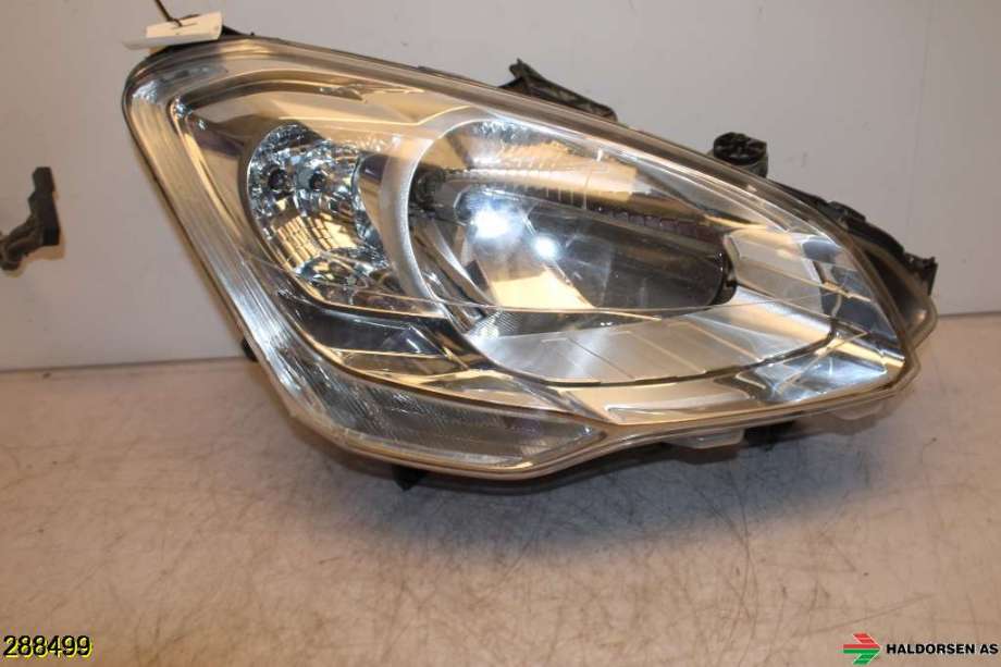 Frontlykt høyre halogen til Peugeot Partner 2015-2019 (Type II, Fase 2)  (PEUGEOT|6206 K6|)