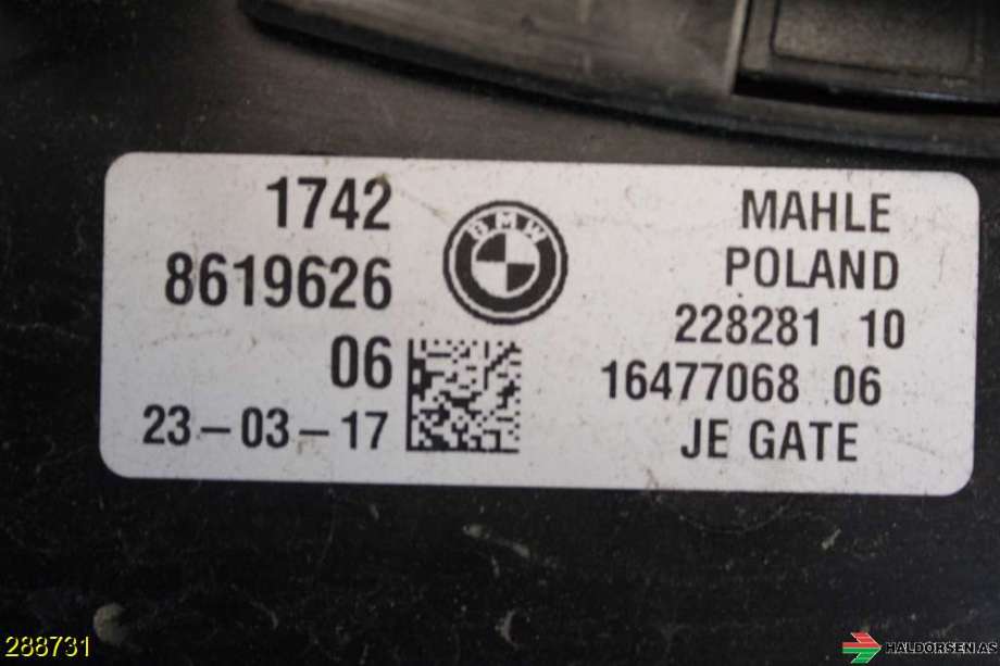 Kjølevifte til BMW 5-Serie 2017-->> (G30/G31) (G30/G31) (BMW|)