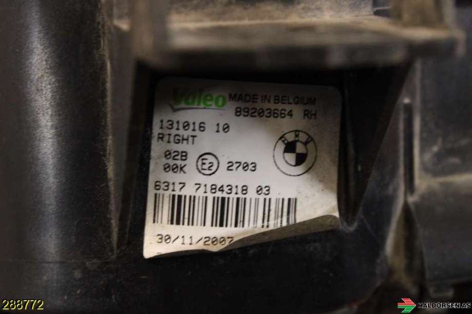 Tåkelykt høyre foran til BMW X5 2007-2013 (E70) (E70) (BMW|63 17 7 184 318|)