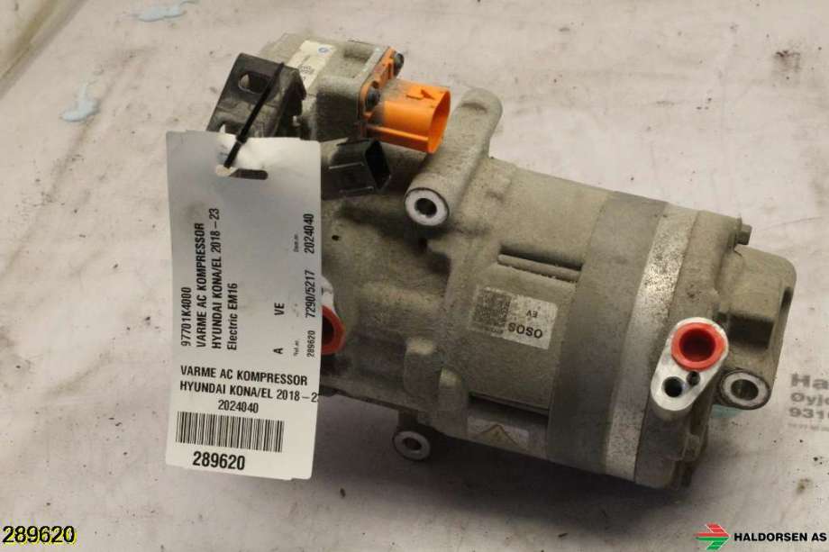 Aircondition kompressor til Hyundai Kona 2017-2021 (Type I, Fase 1) (HYUNDAI|97701K4000|)