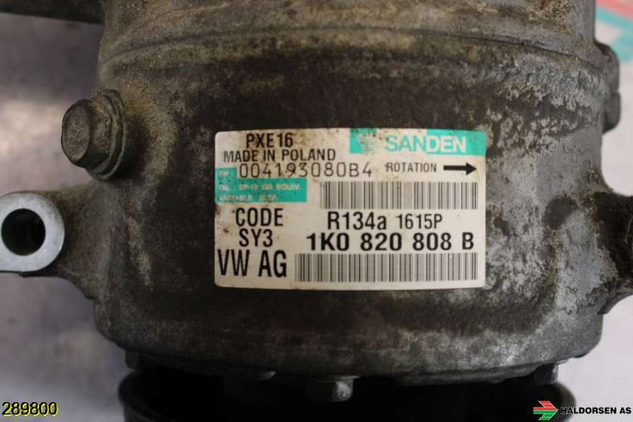 Aircondition kompressor til Škoda Superb 2008-2015 (Type II)  (SKODA|1K0 820 859 QX||1KO 820 808 B)