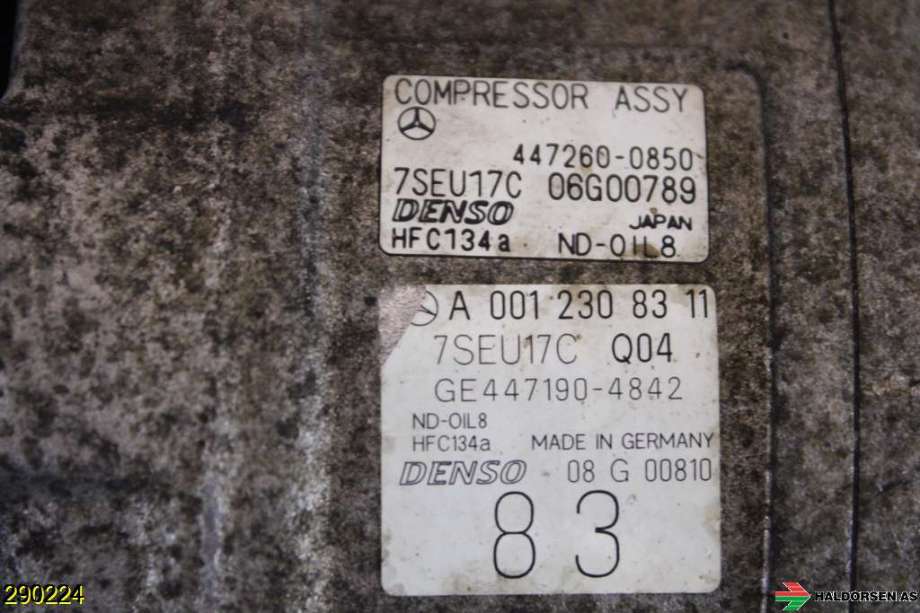 Aircondition kompressor til Mercedes ML 2005-2011 (W164) (W164) (MERCEDES|A 001 230 83 11|)