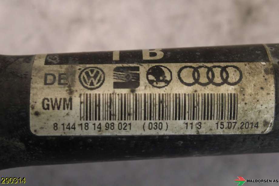 Drivaksel venstre foran til VW Caddy 2010-2015 (Type III, Fase 2)  (VOLKSWAGEN|)