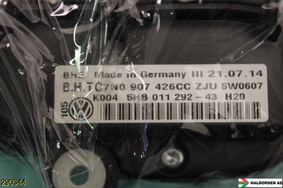 Varmeapparat betjening til VW Caddy 2010-2015 (Type III, Fase 2)  (VOLKSWAGEN|)