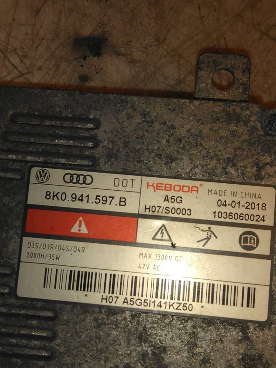 Styreenhet xenon/ballast til Škoda Superb 2015-->> (Type III) (SKODA|8K0 941 597 B||8K0 941 597 B)