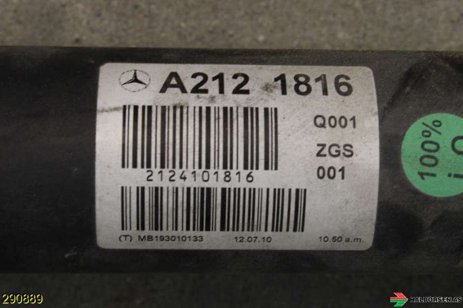 Mellomaksel til Mercedes E-Klasse 2009-2013 (Fase 1) (W212) (W212) (MERCEDES|A 212 410 01 16|)