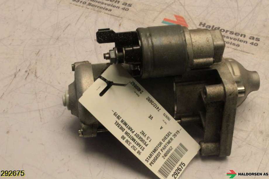 Starter diesel til Peugeot Partner 2019-->> (Type III) (PEUGEOT|98 252 330 80|)