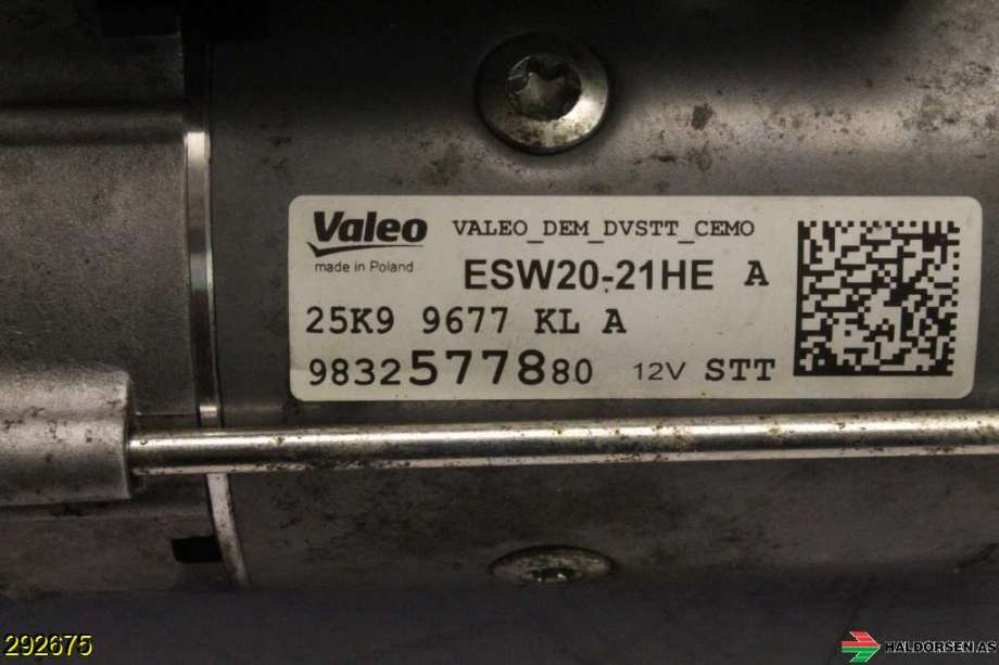 Starter diesel til Peugeot Partner 2019-->> (Type III) (PEUGEOT|98 252 330 80|)