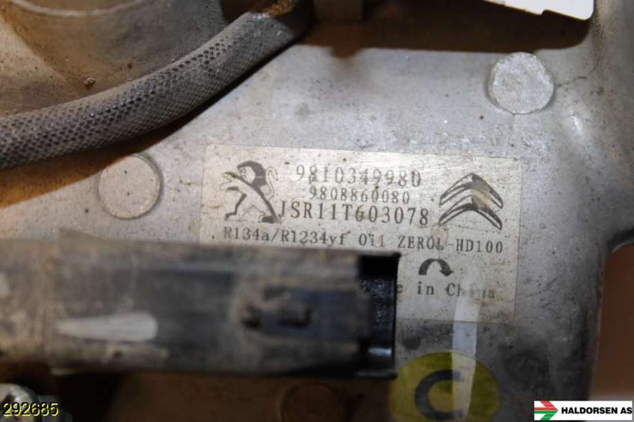 Aircondition kompressor til Peugeot Partner 2019-->> (Type III)  (PEUGEOT|98 103 499 80|)