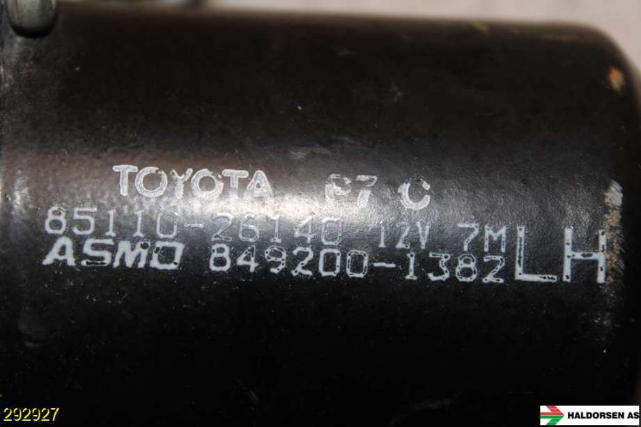 Viskermotor frontrute til Toyota Hiace 2007-2012 (Fase 3)  (TOYOTA|8511026140|)