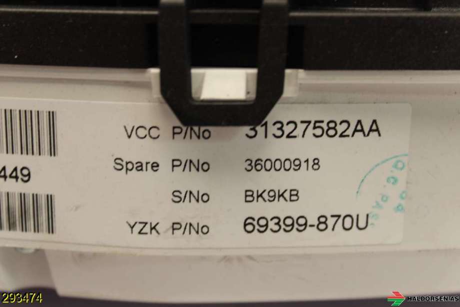 Instrumentpanel til Volvo XC70 2008-2013 (Type II, Fase 1)  (VOLVO|)