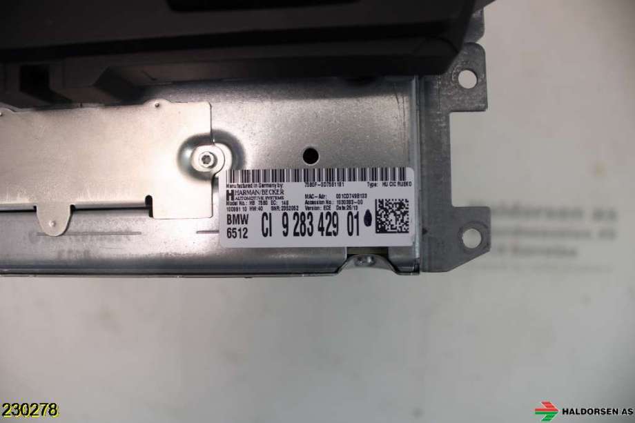 Bilstereo navigasjon til BMW X1 2009-2015 (E84) (E84) (BMW|65 12 9 244 112|)
