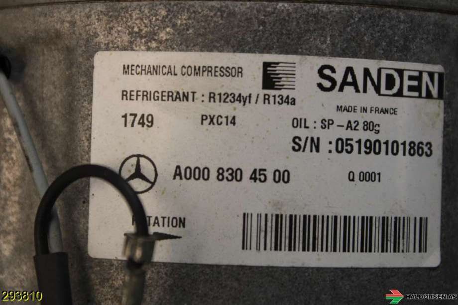 Aircondition kompressor til Mercedes E-Klasse 2016-2023 (W213) (W213) (MERCEDES|A 000 830 45 00|)