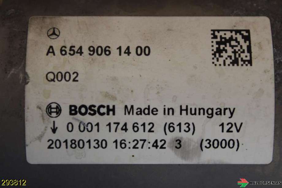 Starter diesel til Mercedes E-Klasse 2016-2023 (W213) (W213) (MERCEDES|A 654 906 14 00|)