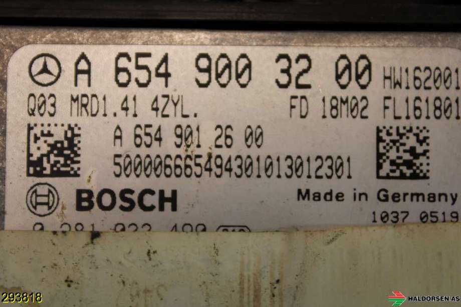 Styreenhet motor til Mercedes E-Klasse 2016-2023 (W213) (W213) (MERCEDES|A 654 900 32 00|)
