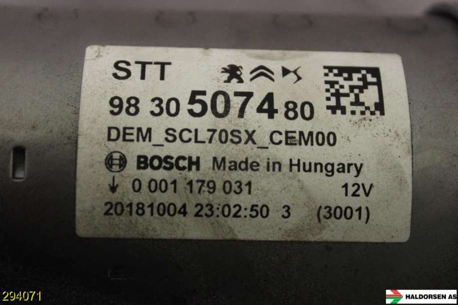 Starter til Peugeot 3008 2016-->> (Type II)  (PEUGEOT 3008|98 305 074 80|)