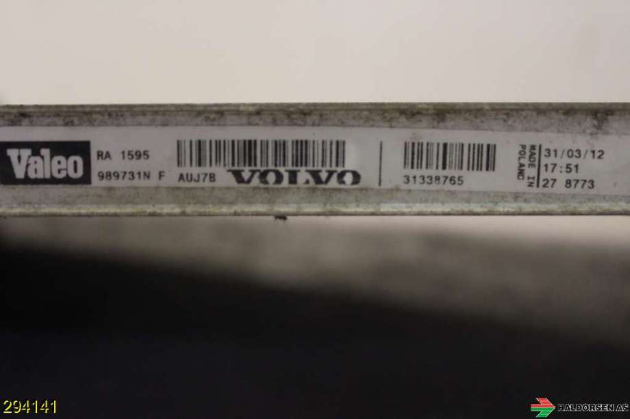 Radiator (manuell gir) til Volvo V70 2007-2013 (Type III, Fase 1)  (VOLVO|31338765|)