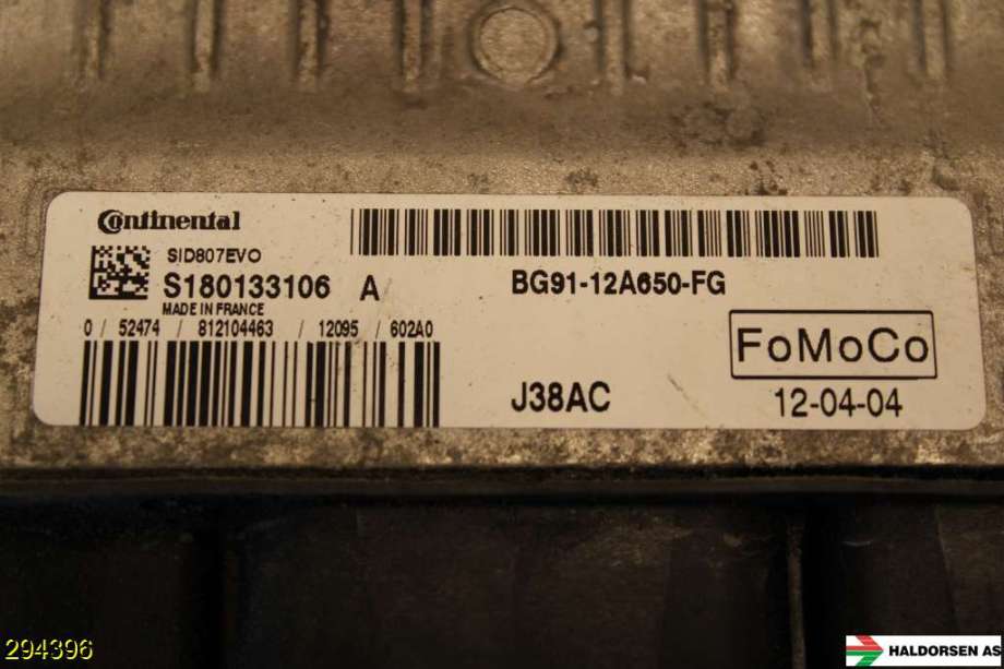 Styreenhet motor til Ford S-Max 2010-2015 (Type I, Fase 2)  (FORD|BU71-12A650-CC|)